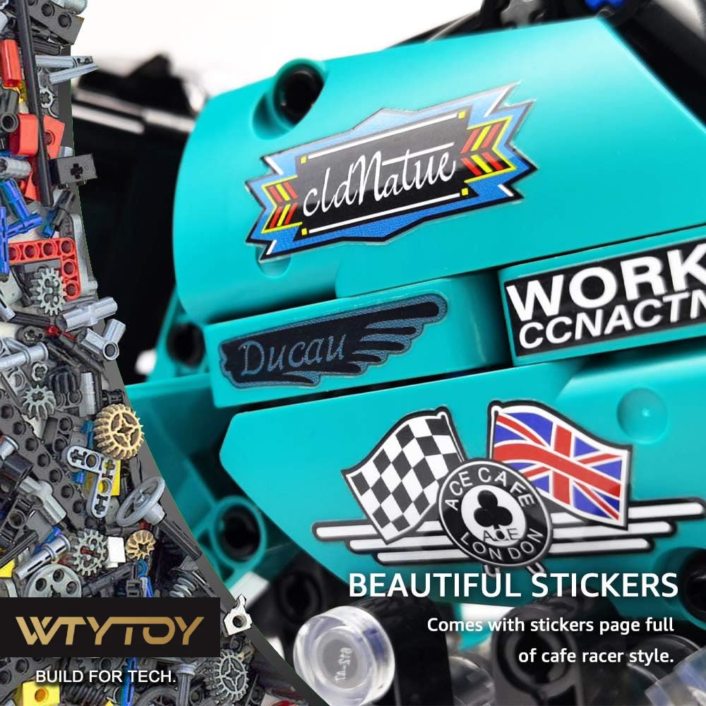 Harley Coffee Rider Motorcycle Building Blocks - M14