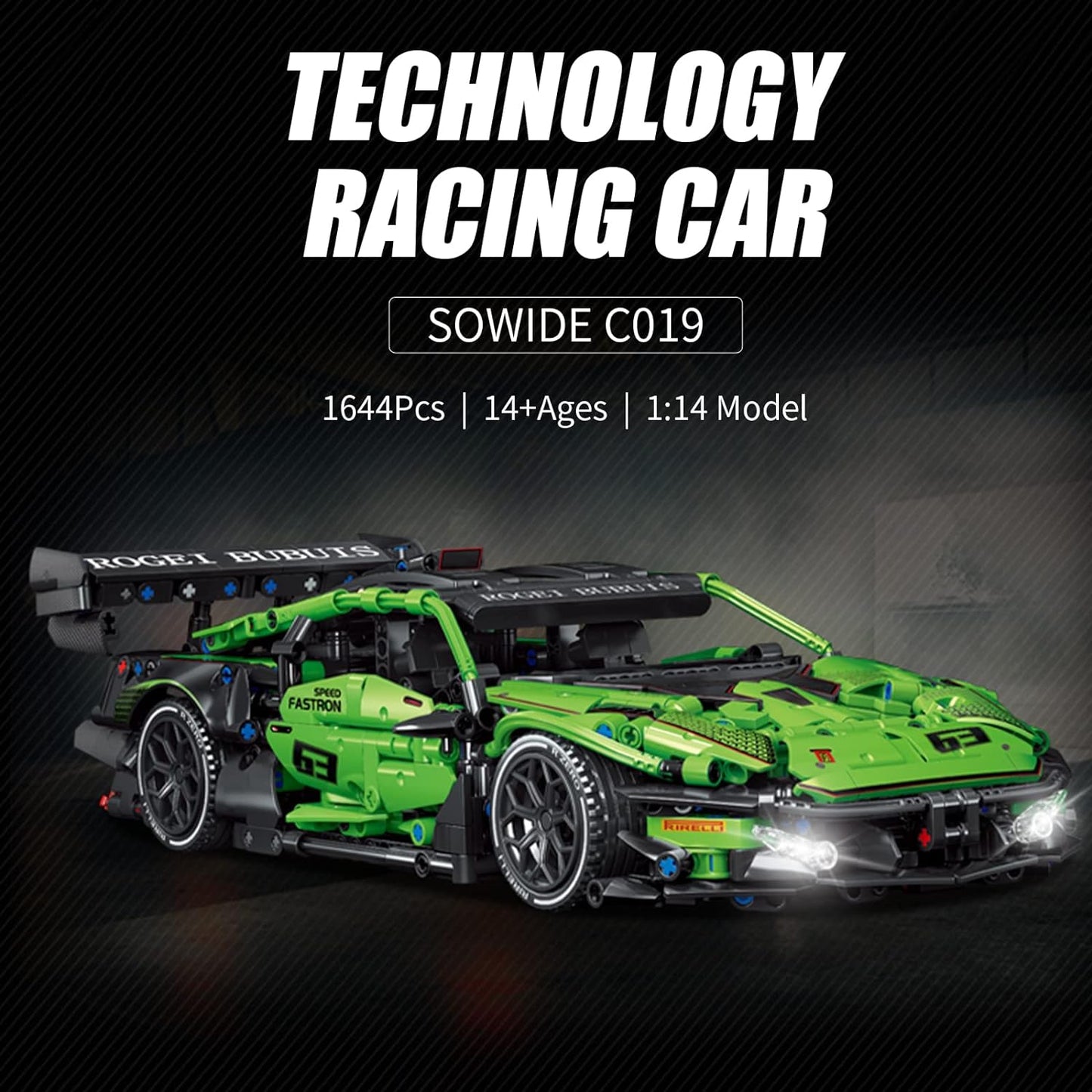 1:14 scale Lamborghini supercar block model - C6