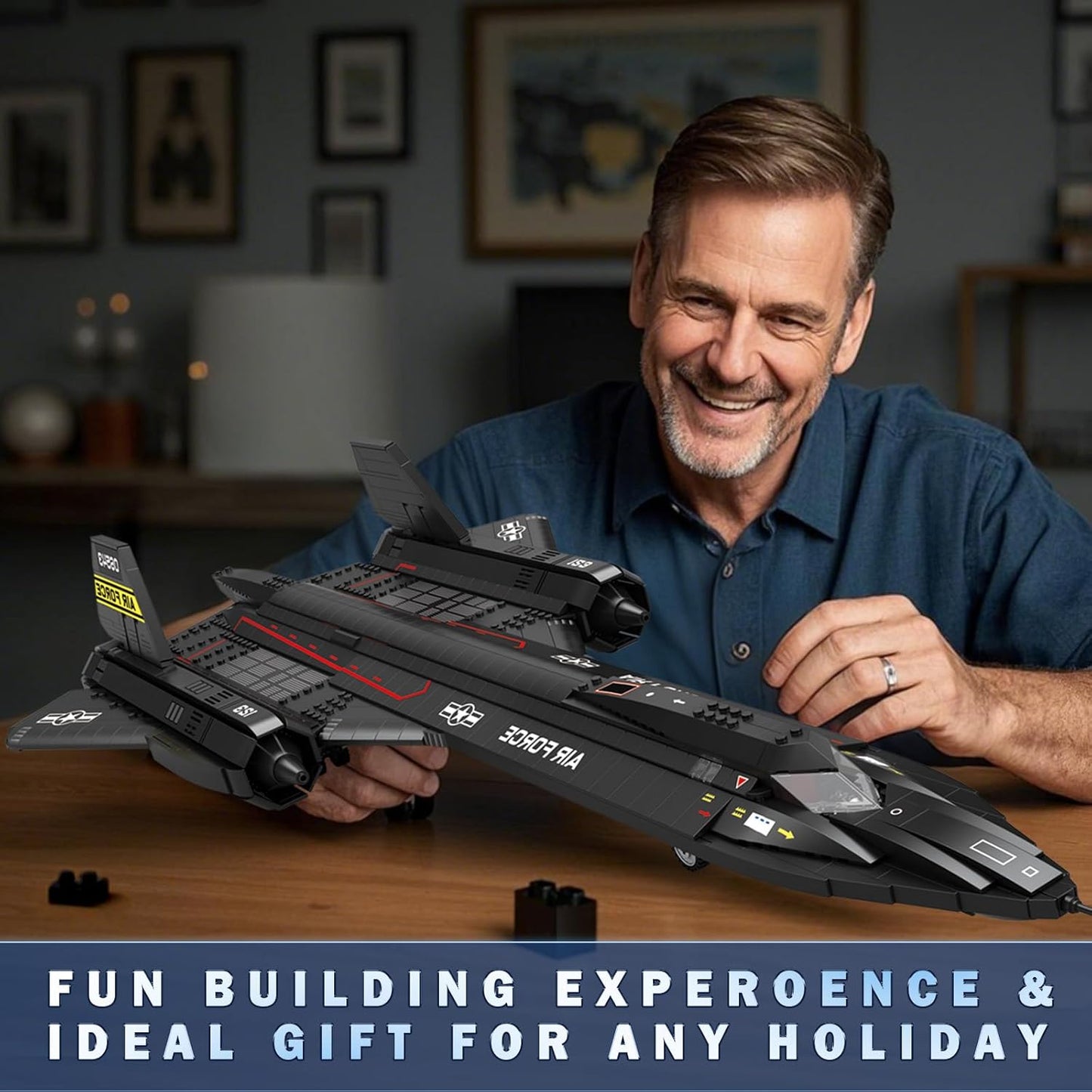 SR-71 Blackbird Reconnaissance Fighter Assembly Set - A4