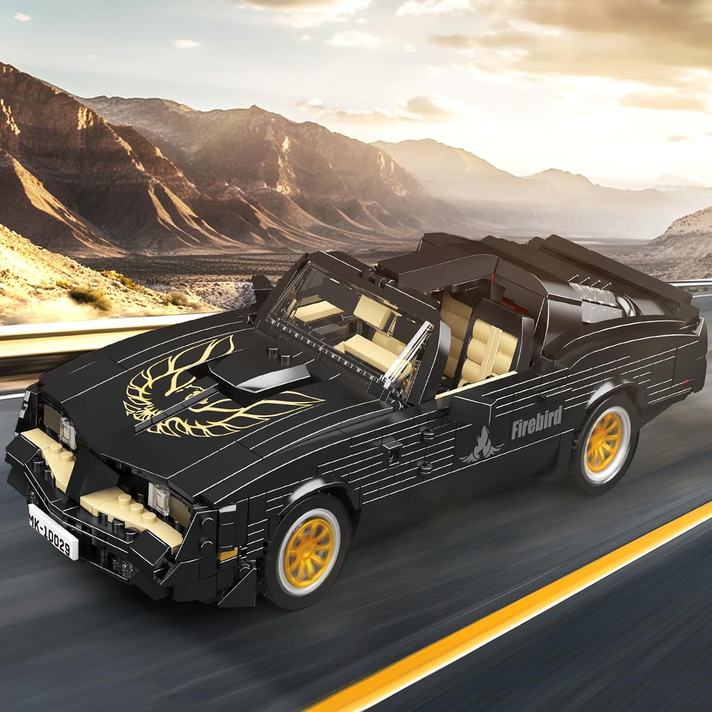 Mould King 10029 Car Model Toys MOC Bricks Collectible Sportscar Building Blocks, Racing Car Building Kits for Adult, Static Version 1,557 Pieces-C21