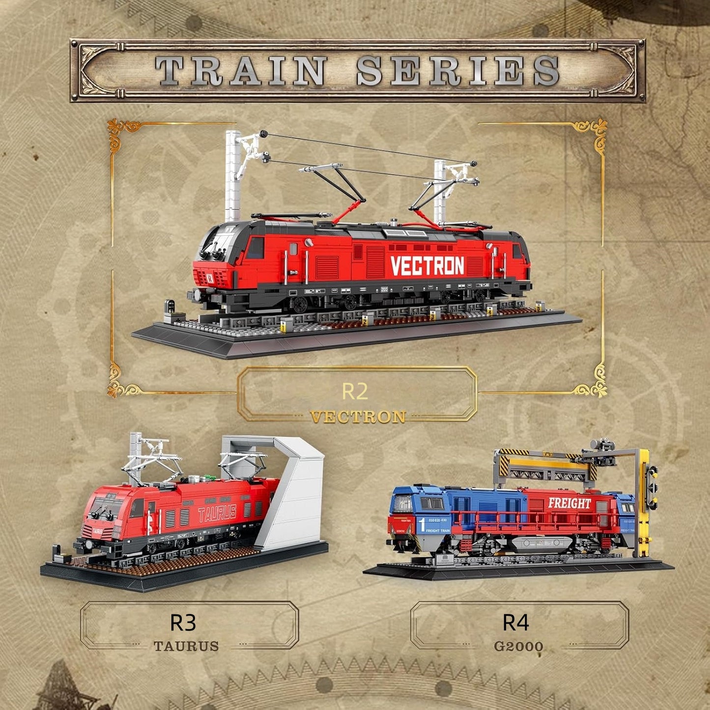 Classic Vectron Electric Truck Building Block Kit with Base - R2