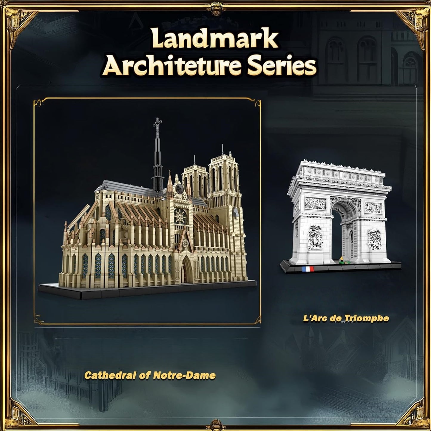 Notre Dame Cathedral Architectural Model Kit - Z08