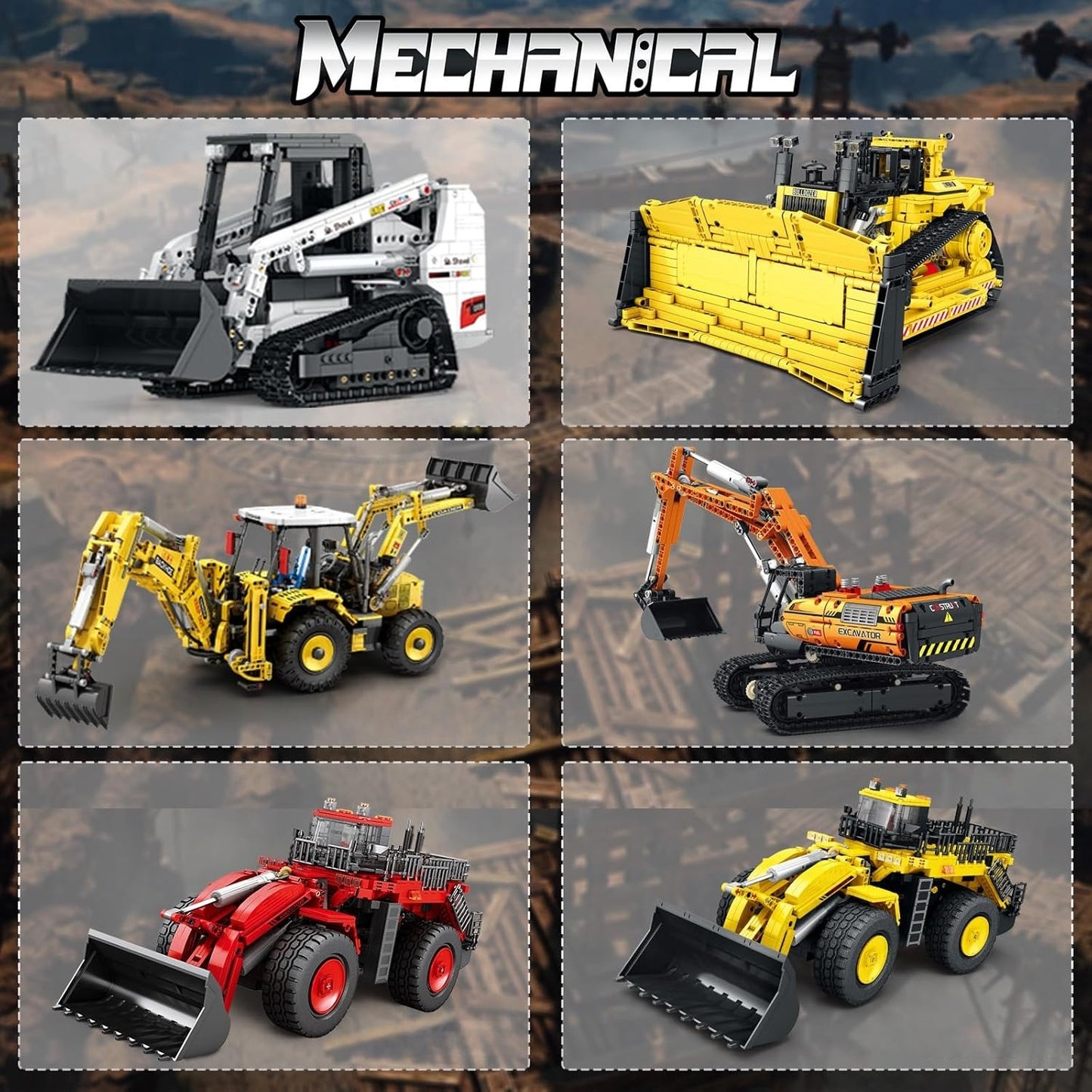 Remote-controlled sliding steering loader building block set - G2