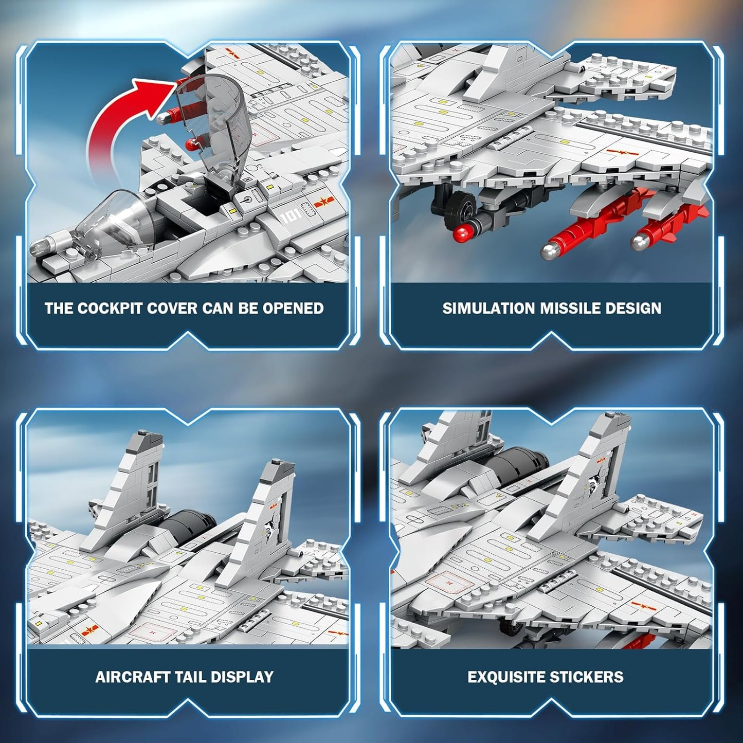 J-15 Military Jet Fighter Model Kit - A13