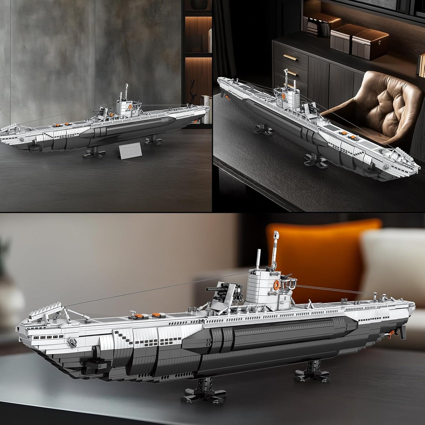 U-Boat Military Submarine Building Block Model Set - S9