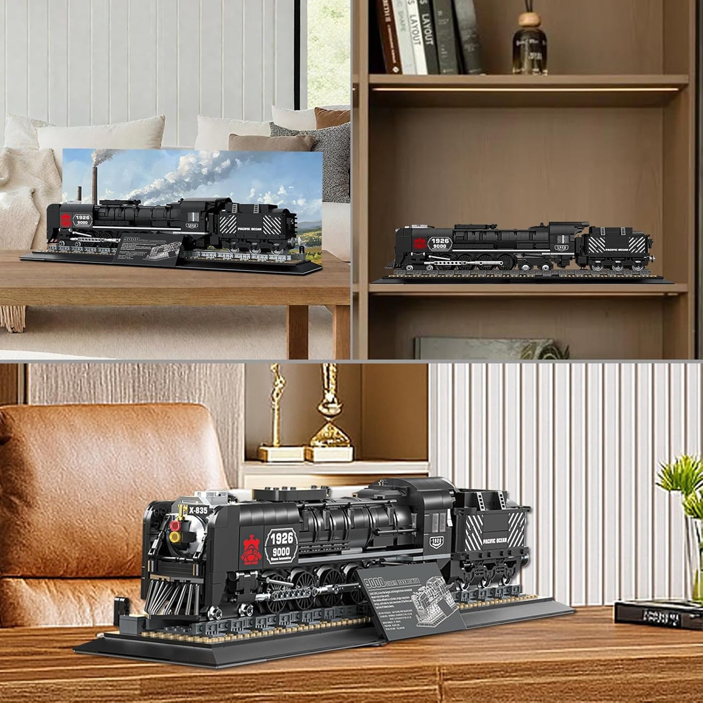 Collectible Steam Locomotive Display Set - R1