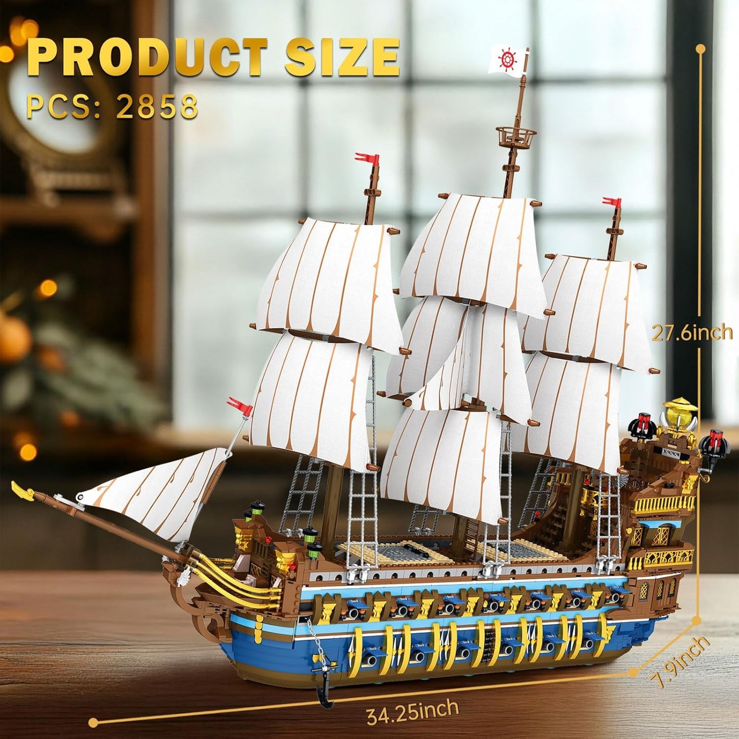 Royal Corsair Large Building Block Model Set - S7