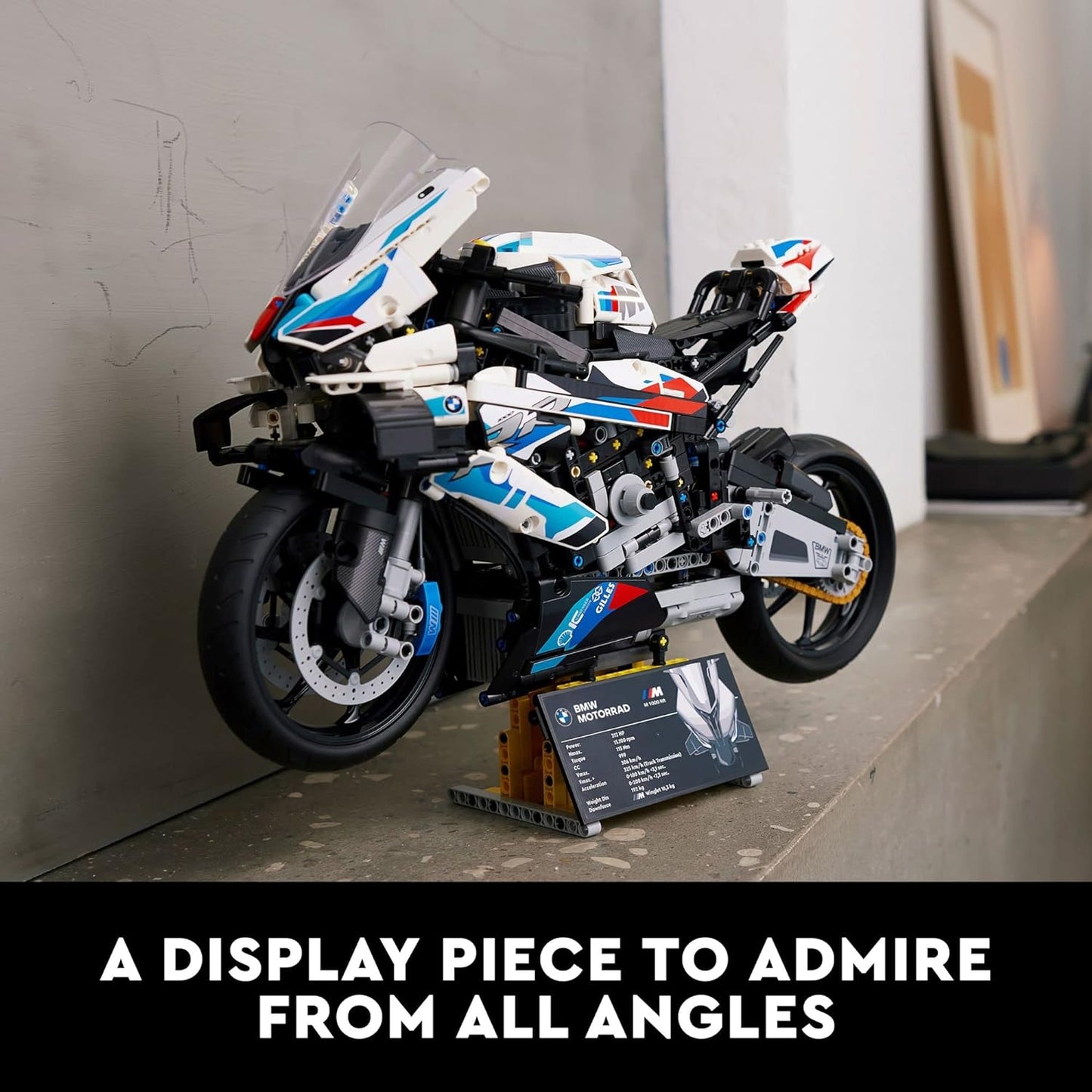Adult BMW-1000RR motorcycle building blocks-M1