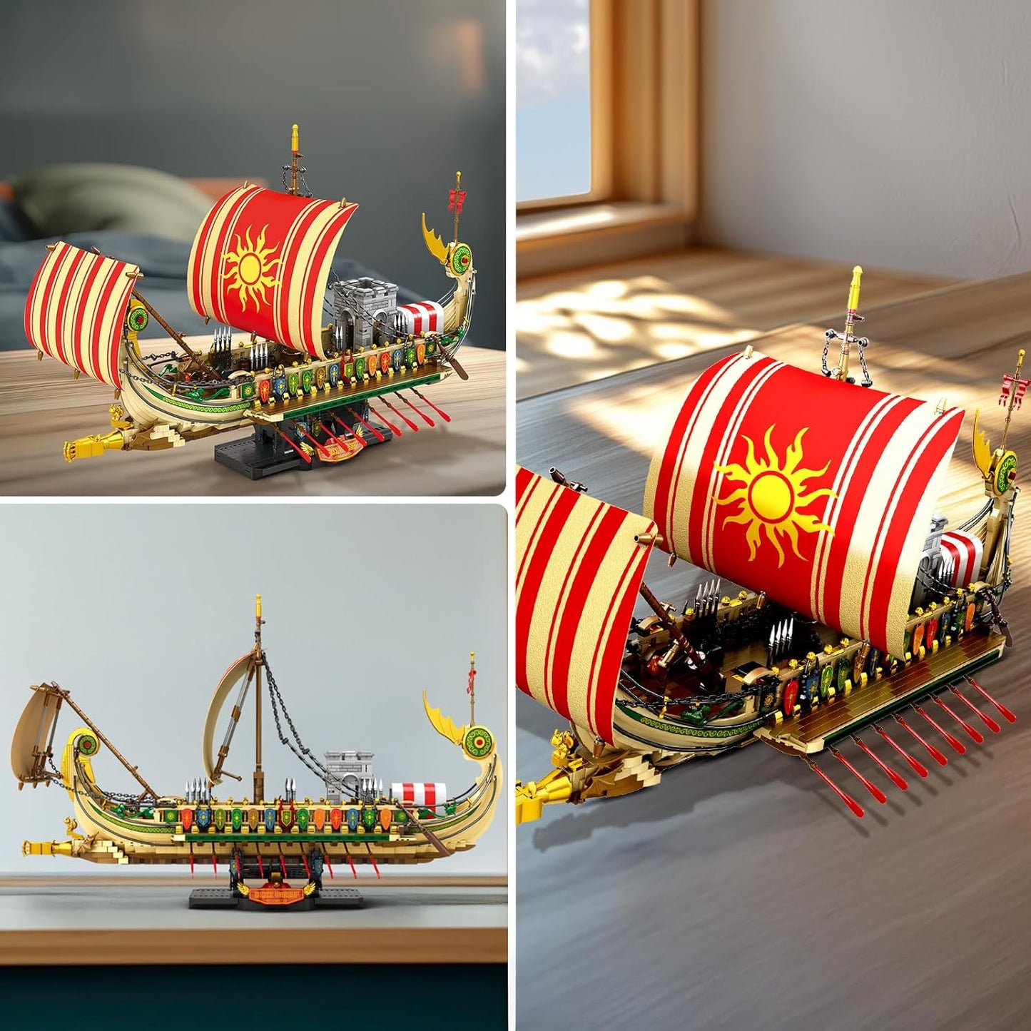 Classic Ancient Greek Warship Assembly Set - S6