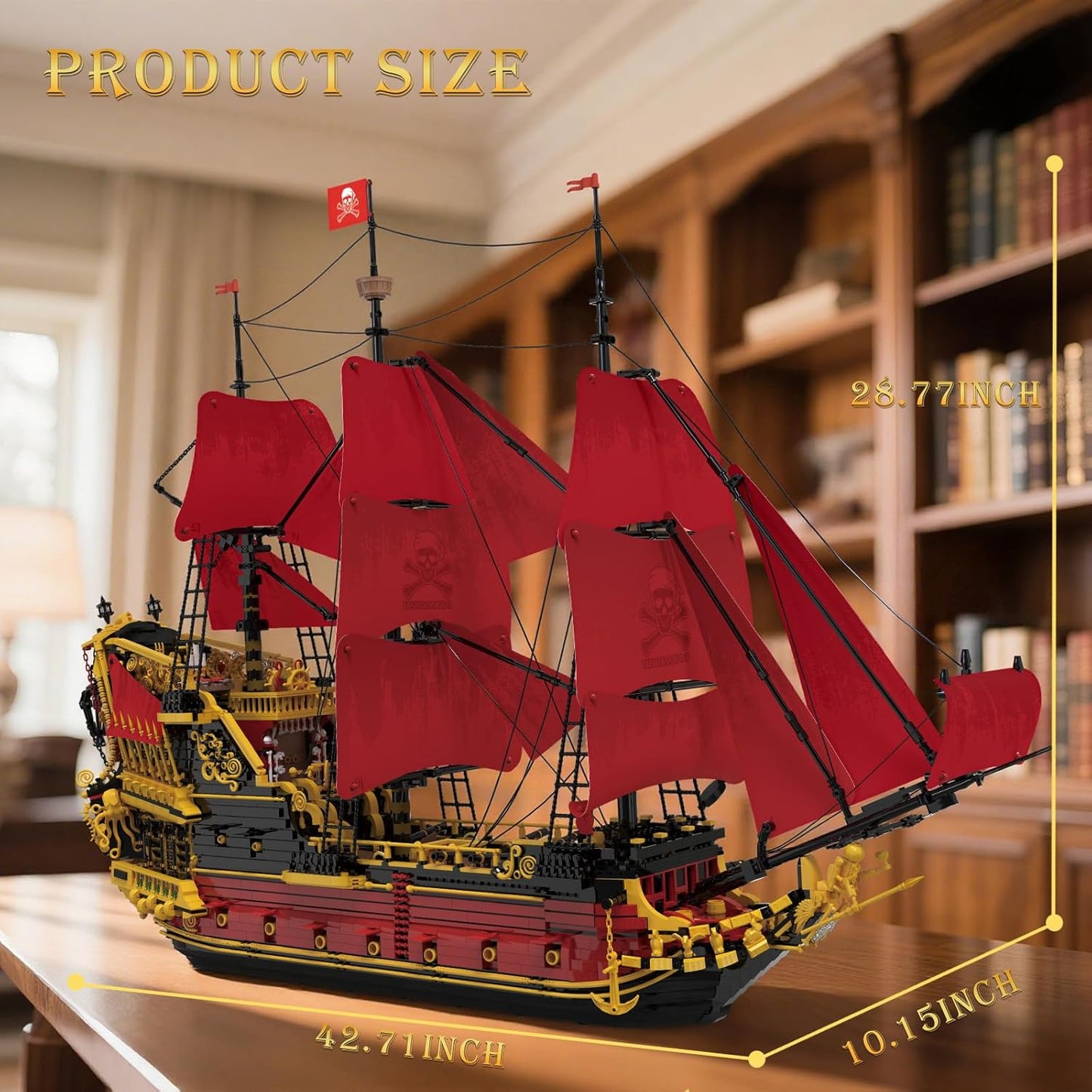 Revenge Pirate Ship Portable Building Toy - S1