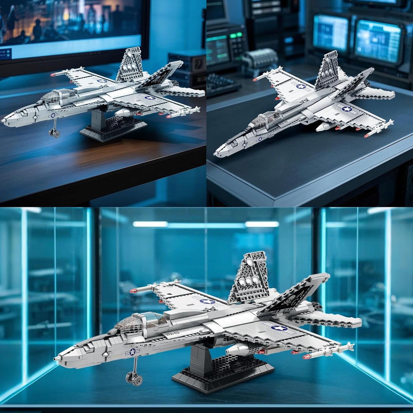 F-18 Fighter Jet Adult Building Block Set - A2