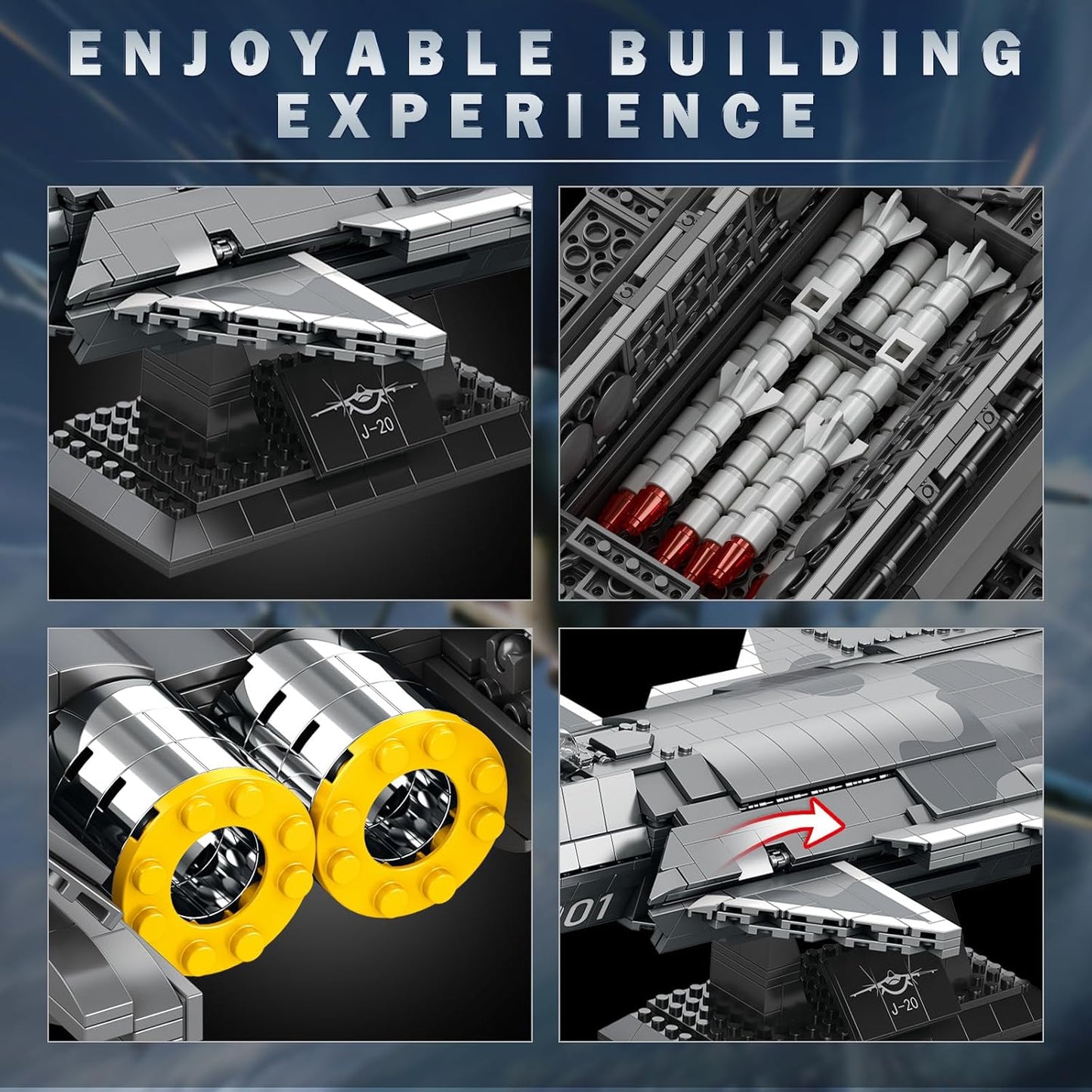 J-20 Stealth Fighter Model Kit - A10