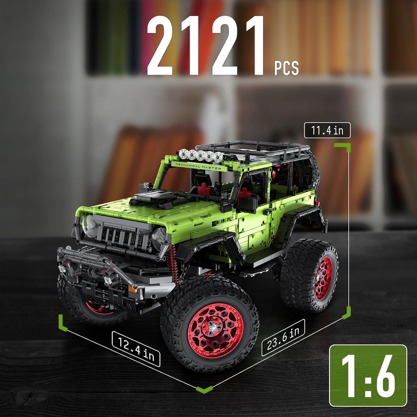 Remote control off-road vehicle Jeep Wrange building block model set-C28