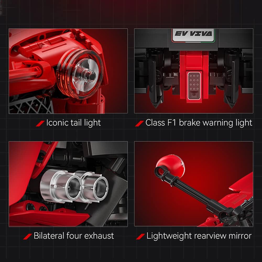 1:8 scale sports car building block set-C1