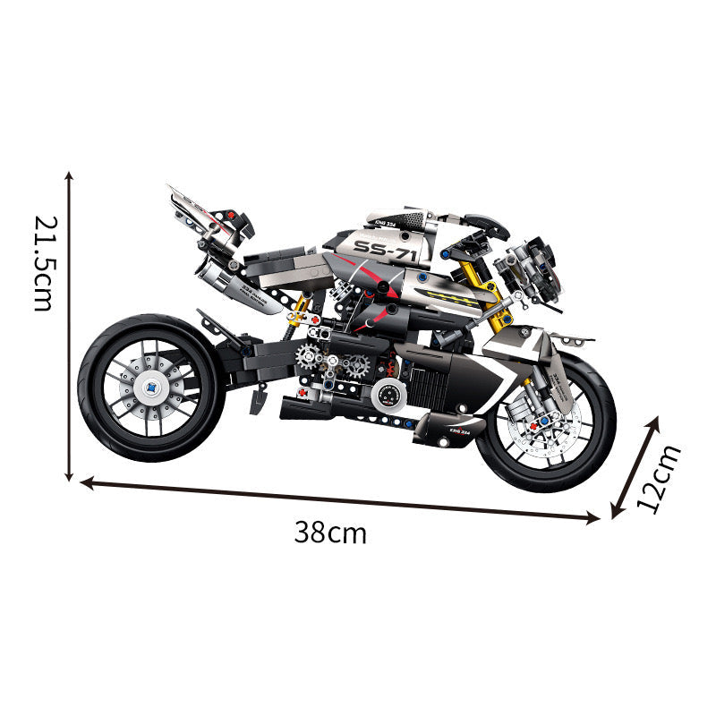 Motorcycle V4 Model Building Set - M8